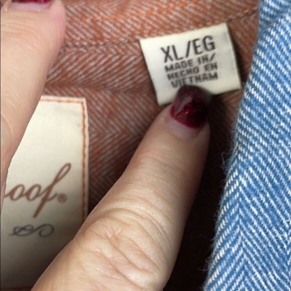 Weatherproof. Men's Long sleeve button down casual shirt. Blue. XL - Picture 6 of 9